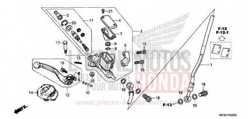 FRONT BRAKE MASTER CYLINDER CRF450RG de 2016